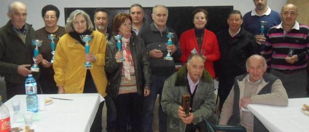 Premiados en el Torneo de Navidad del año pasado.