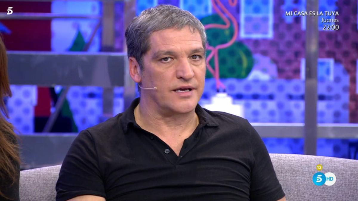 Gustavo González en el plató de 'Sálvame'