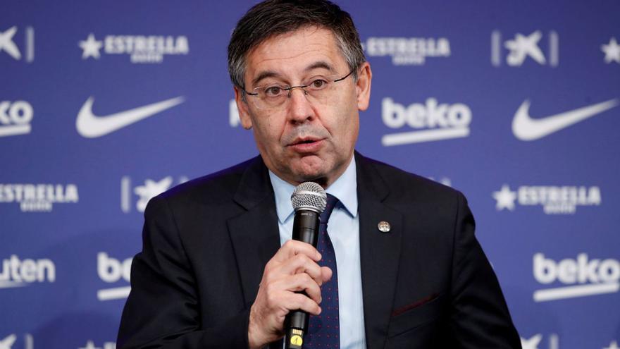 Josep Maria Bartomeu, durant la seva etapa com a president del FC Barcelona. | ALBERT GEA/PIM