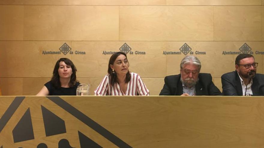 Alguns dels regidors del PSC, a l&#039;Ajuntament de Girona.