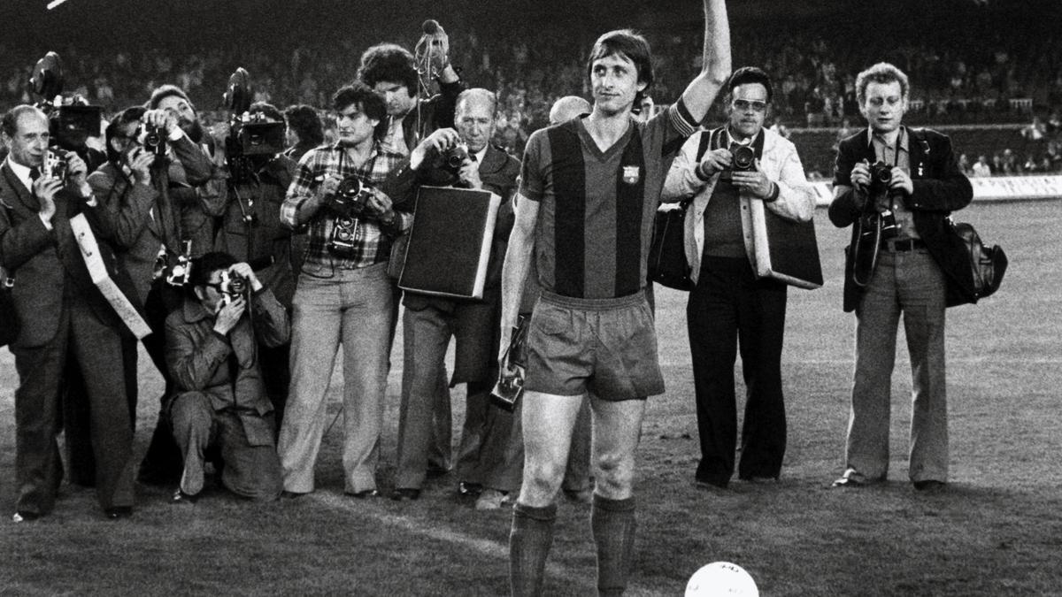 Johan Cruyff se despidió del Barcelona en 1978