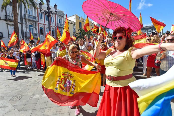 Concentración por la unidad de España, en la ...