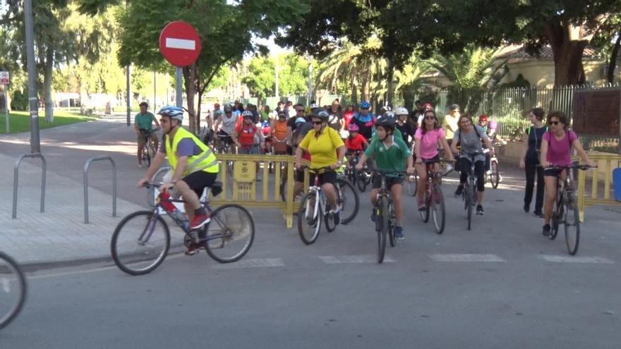 Salida de la marcha en Bici