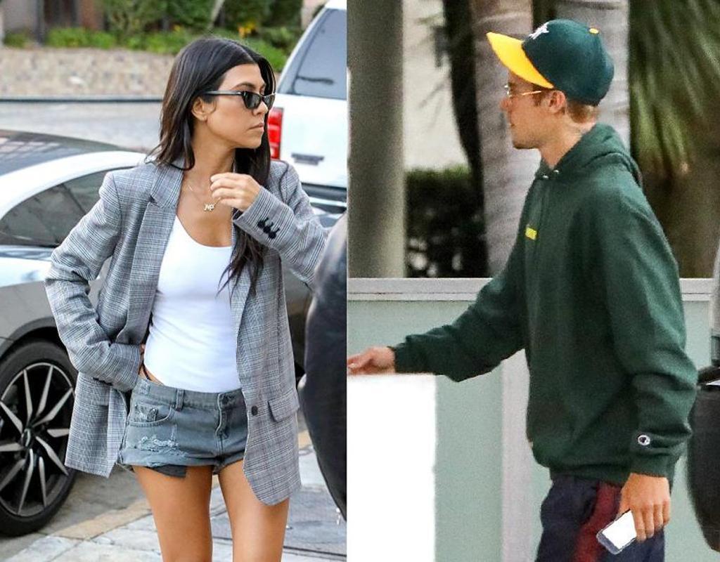 Kourtney Kardashian y Justin Bieber coinciden en misa