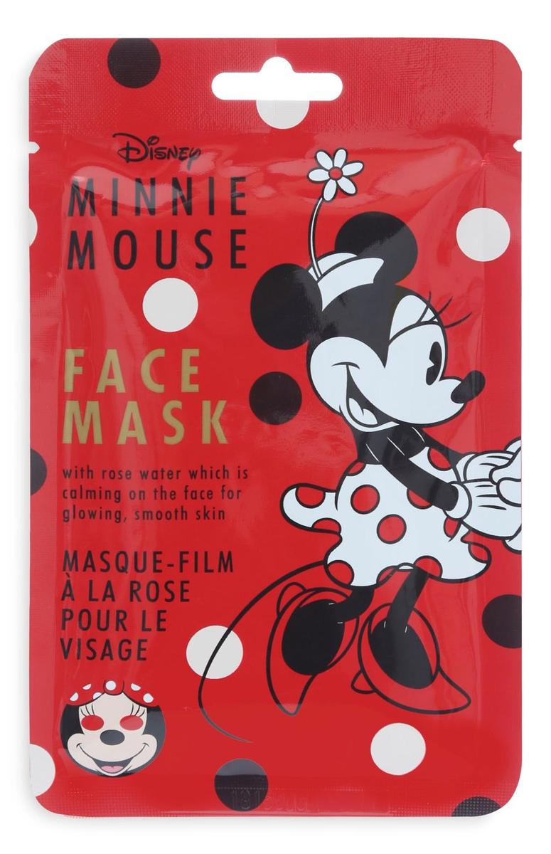 Mascarilla facial de Minnie Mouse para Primark (Precio: 3 euros).