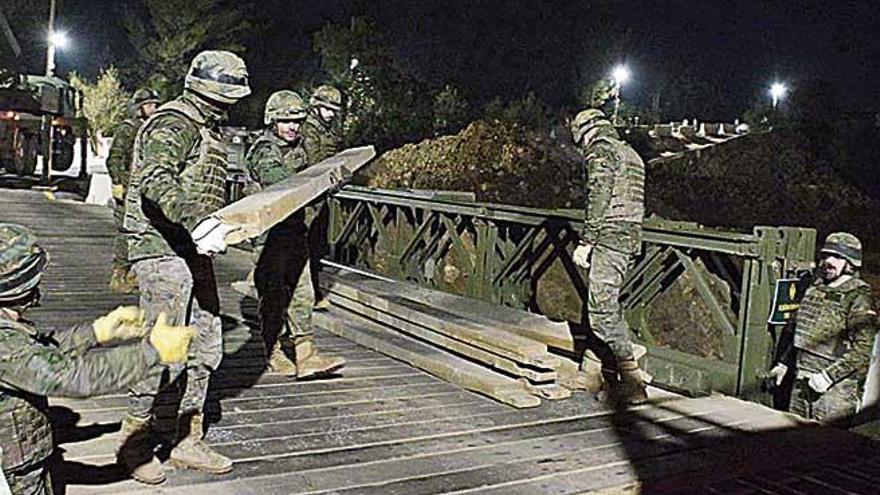 Cierre puntual del puente militar de Artà