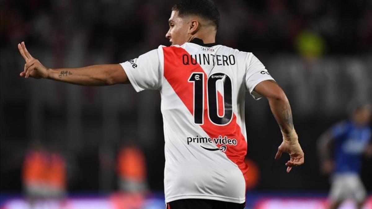 El centrocampista Juan Fernando Quintero, del River Plate