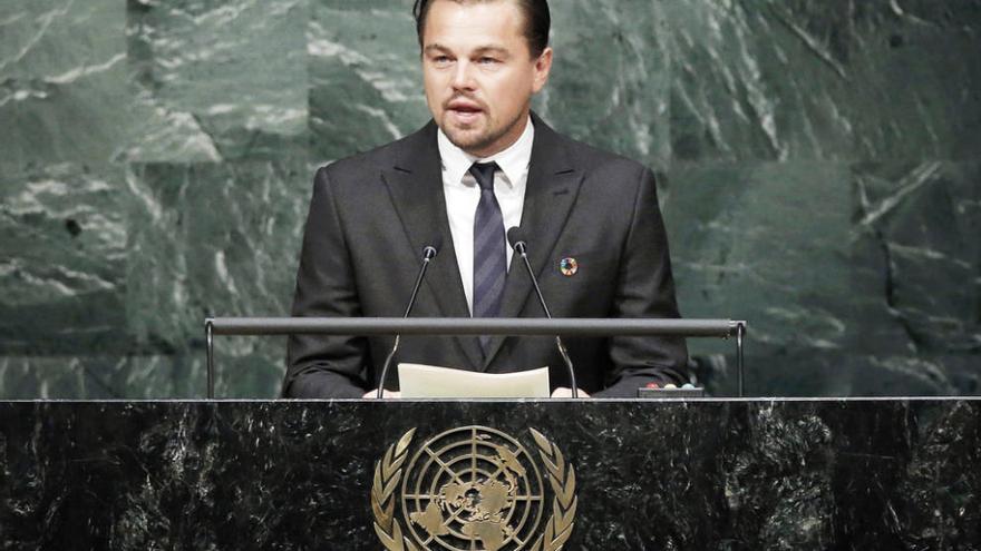 Leonardo DiCaprio, en la ONU.