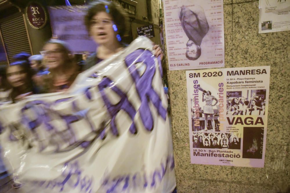 GALERIA | Manifestació feminista pel 8M a Manresa