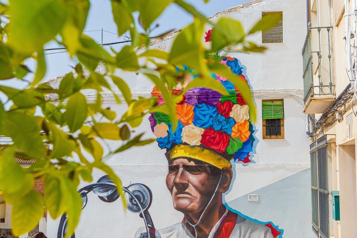 Grafiti dedicado a los Danzantes de San Isidro.