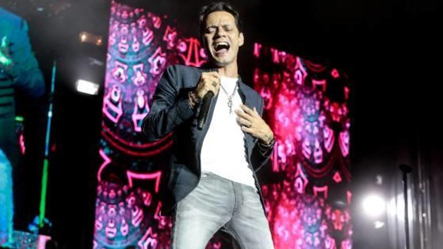 Un momento de la actuación de Marc Anthony el pasado verano en Benidorm.