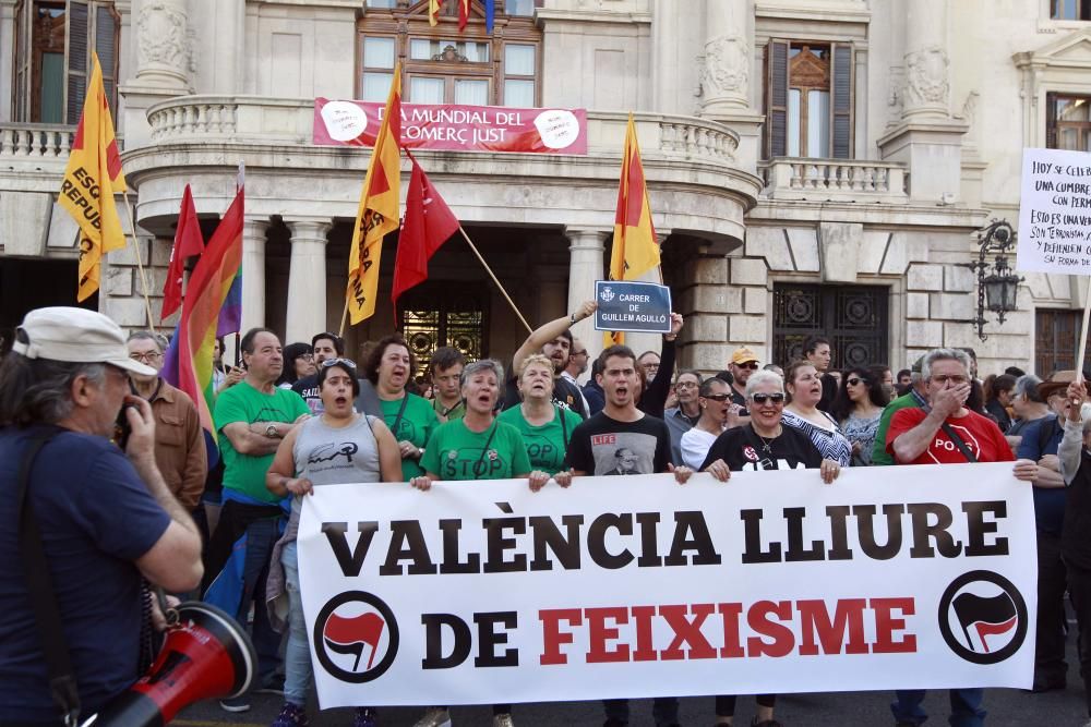 Manifestación antifascista en Valencia