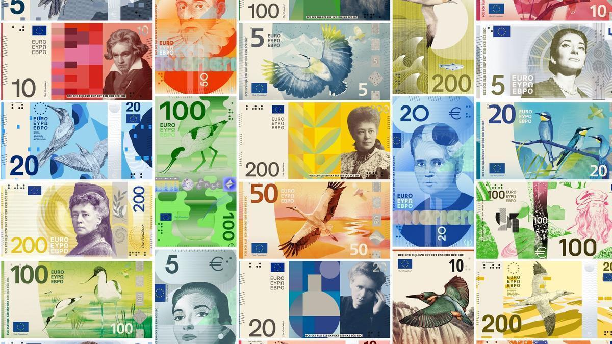 El euro cambia de imagen: así podrían ser los nuevos billetes que llegarán a nuestras carteras