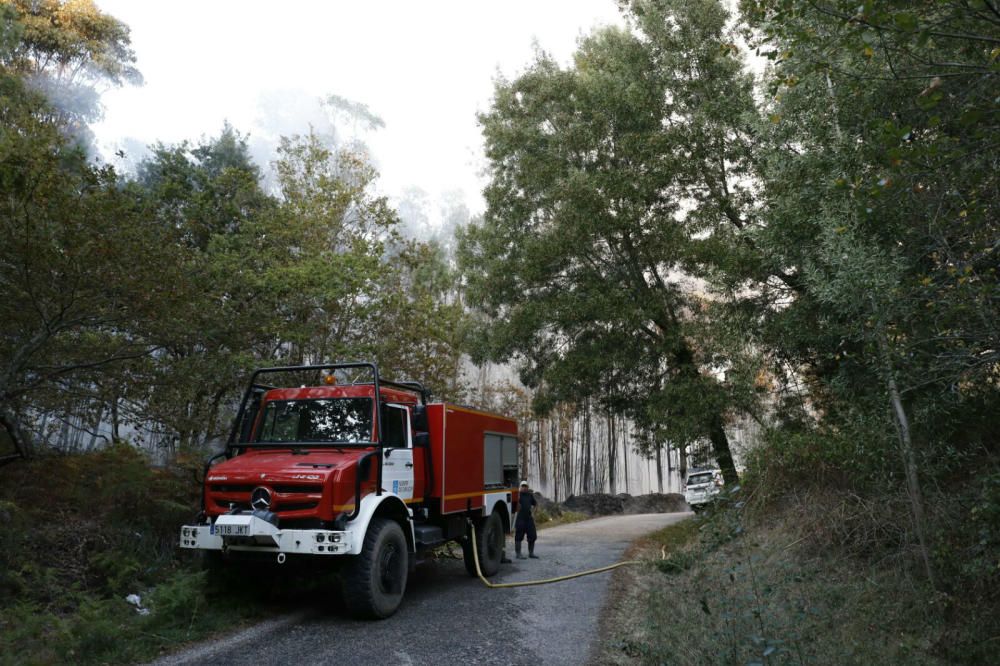 El monte arde en Covelo