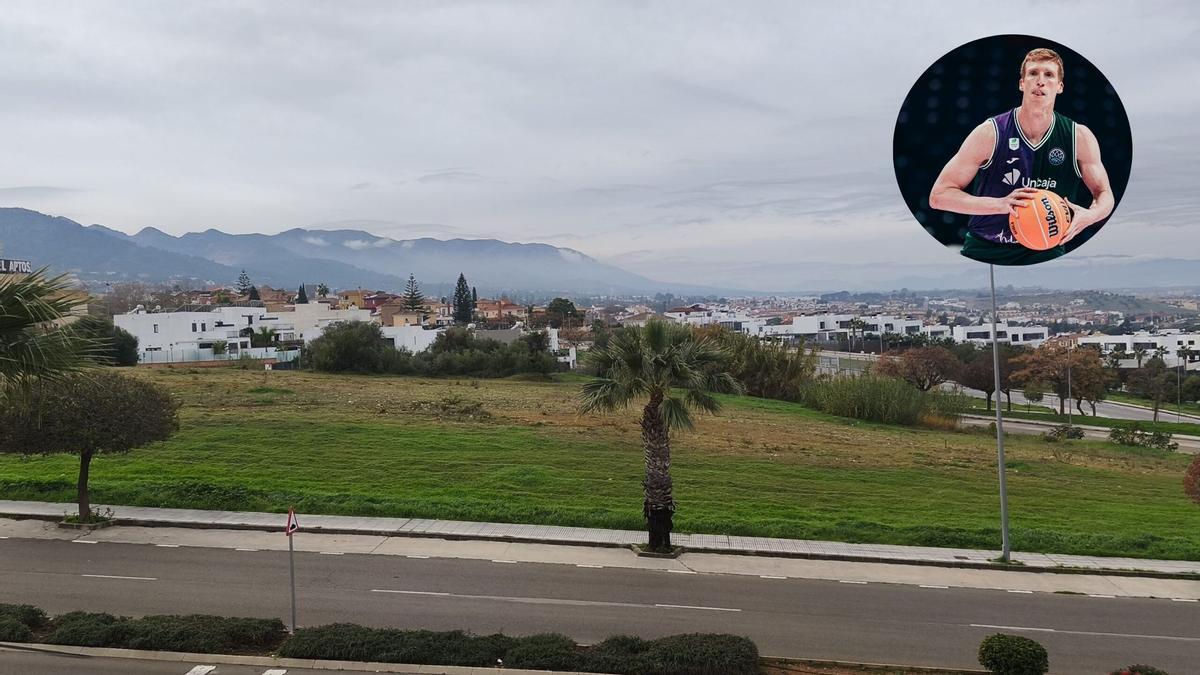 Parcela donde se va a ubicar el futuro pabellón.