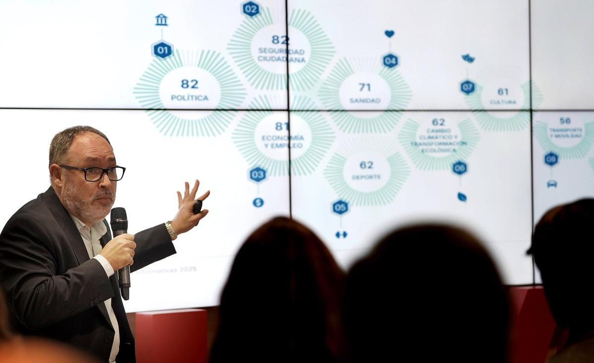 Joan Cañete, director de estrategia de proyectos editoriales de Prensa Ibérica. Presentación del Estudio de Tendencias Informativas, elaborado por LLYC y Prensa Ibérica.