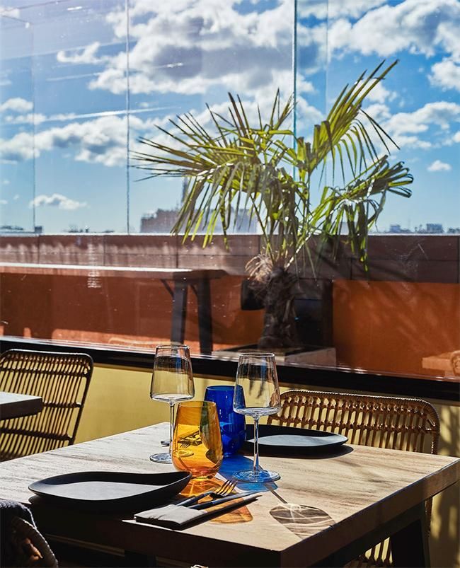 Una terraza para refugiarse de la lluvia