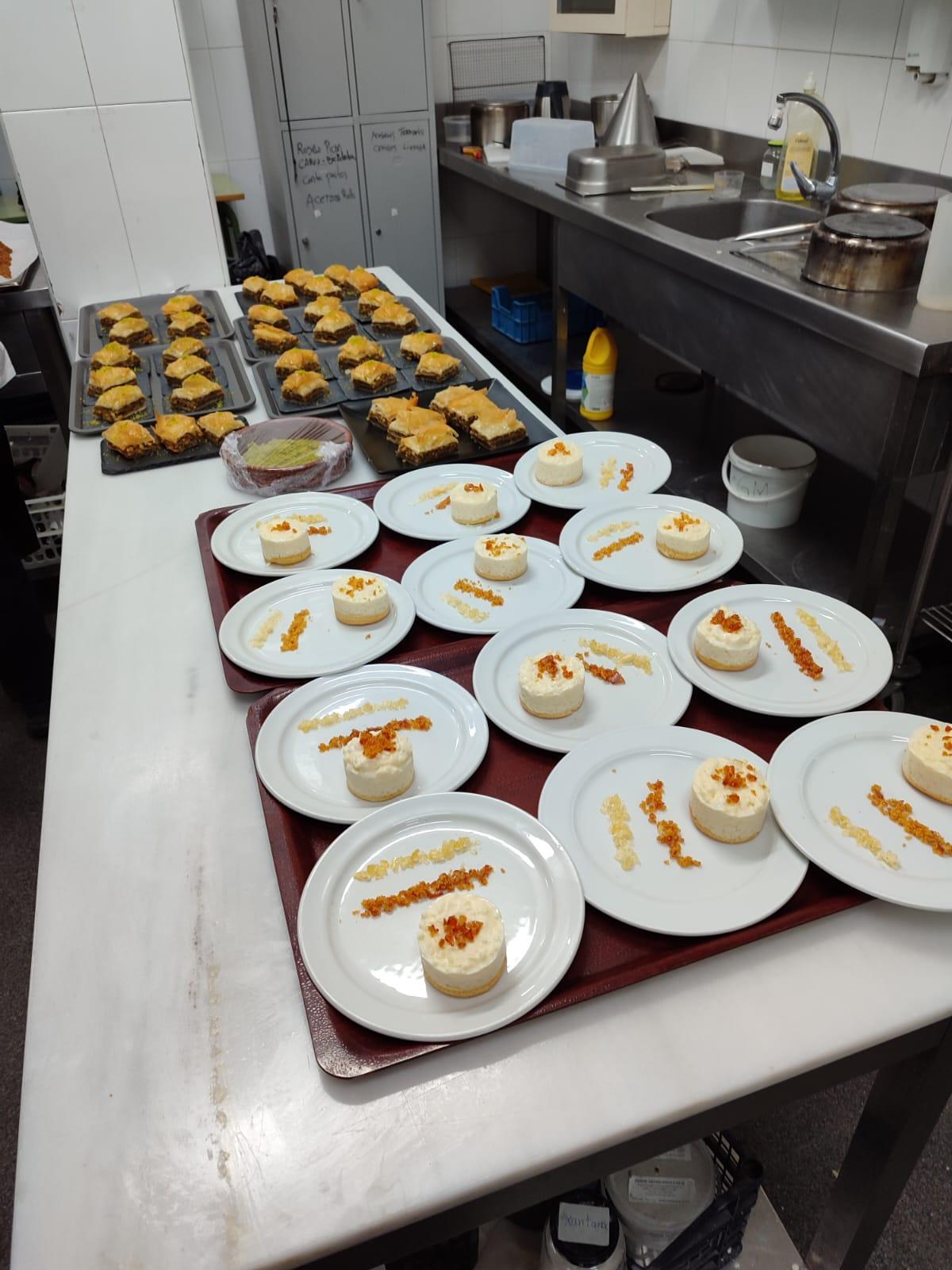 Platos preparados en el IES Valle de Aller.