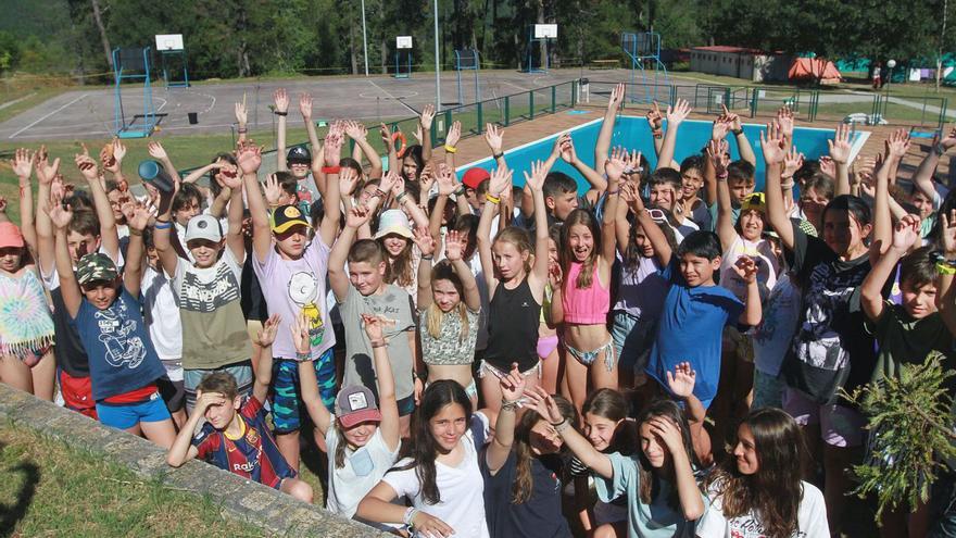 Participantes en el campamento de verano de Entrimo, en la edición de 2023.