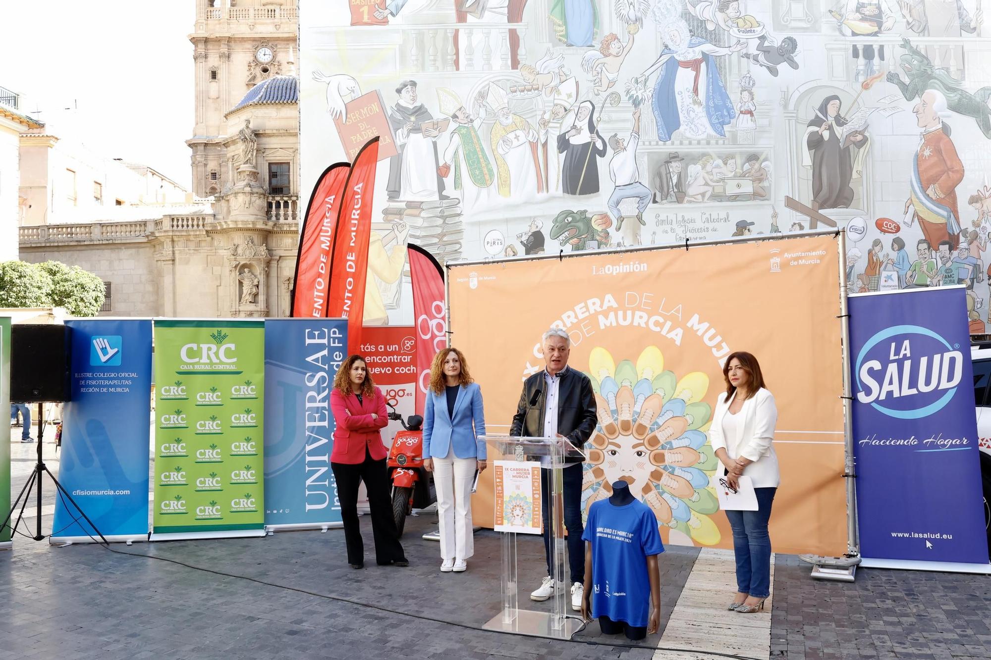 Las imágenes de la presentación de la Carrera de la Mujer 2024 en Murcia