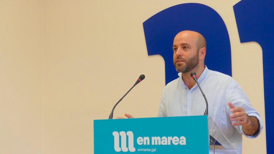 Luis Villares en su réplica al discurso de Feijóo // En Marea