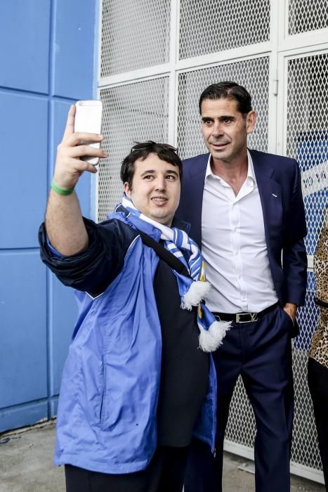 Presentación de Fernando Hierro como entrenador del Real Oviedo