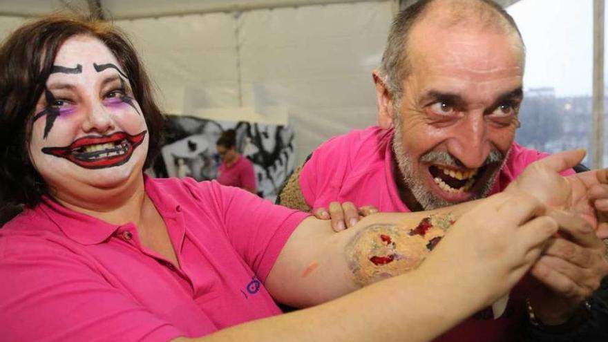 Alumnos del Obradoiro de Emprego de O Grove en una actividad anterior. // Muñiz