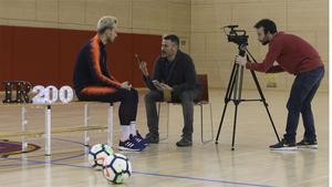 Así fue el making-off de la entrevista con Rakitic