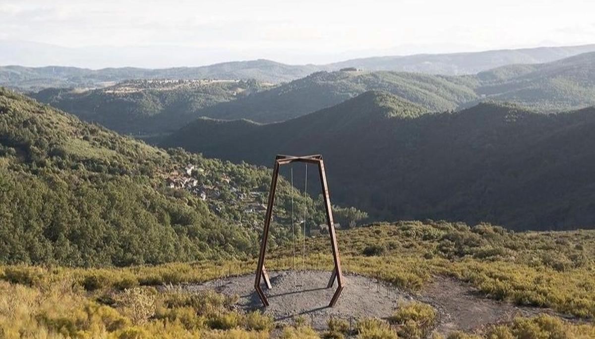 El columpio más alto del mundo, en este pueblo de León.