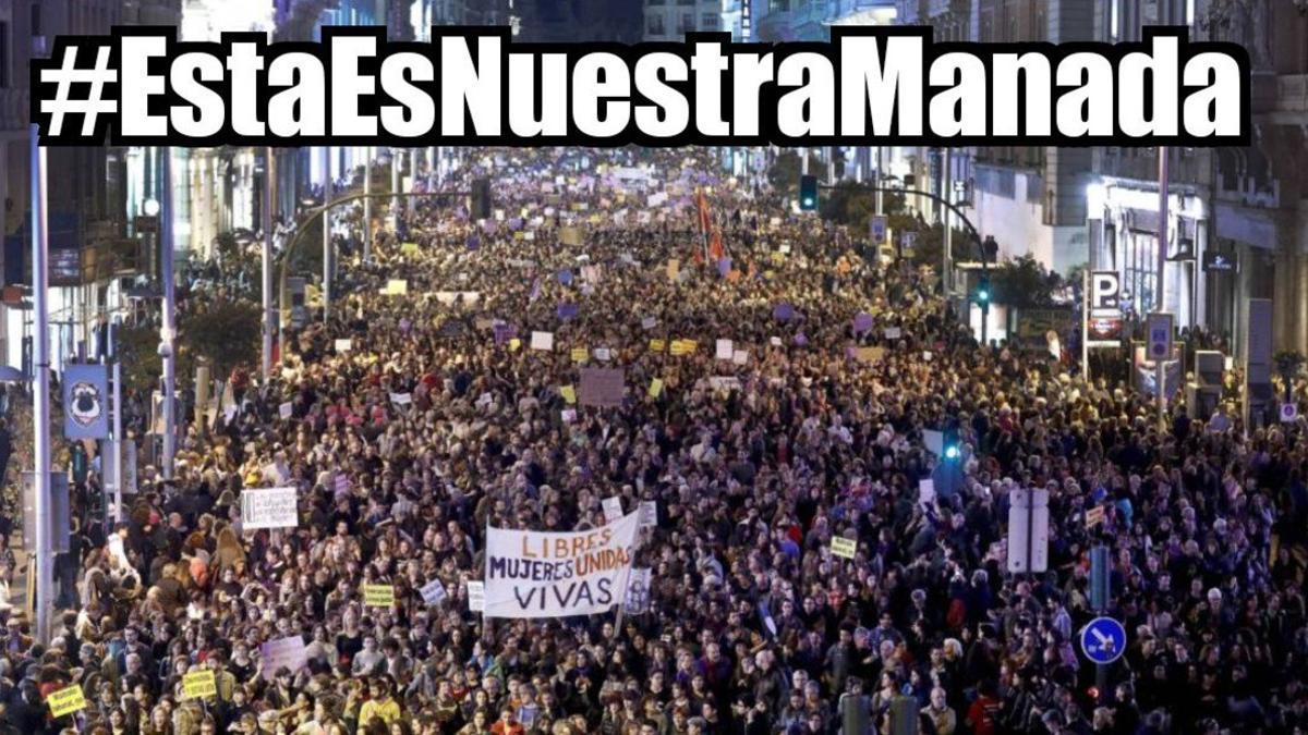 En Twitter, la etiqueta #EstaEsNuestraManada ha empezado a crecer con rapidez a las 8 de la mañana