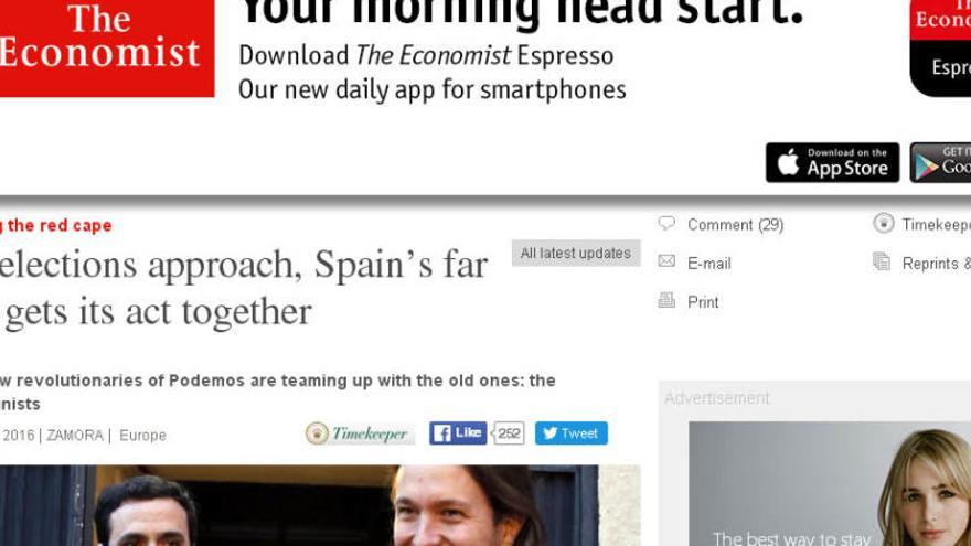 Noticia de The Economist