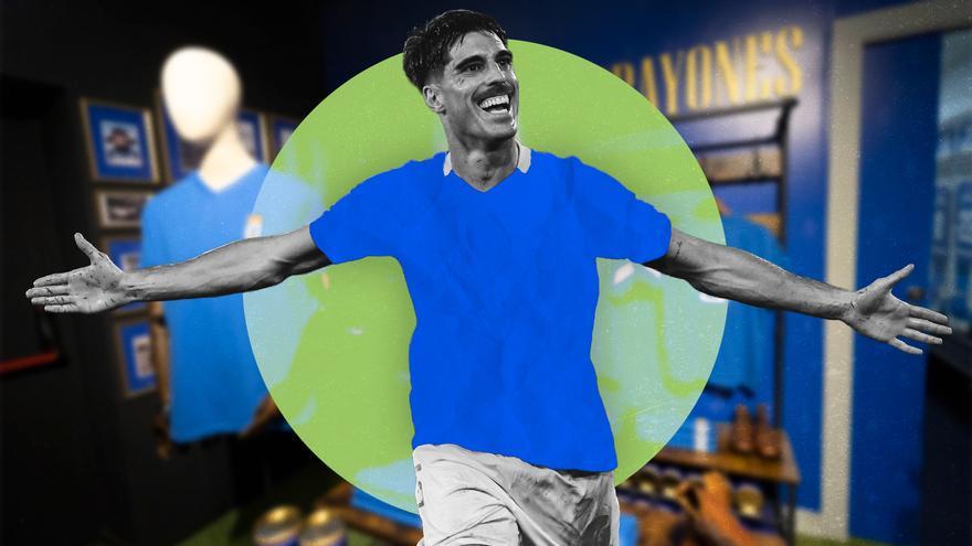 Con cuellos, azul y el escudo con detalles dorados: así será la nueva camiseta del Oviedo