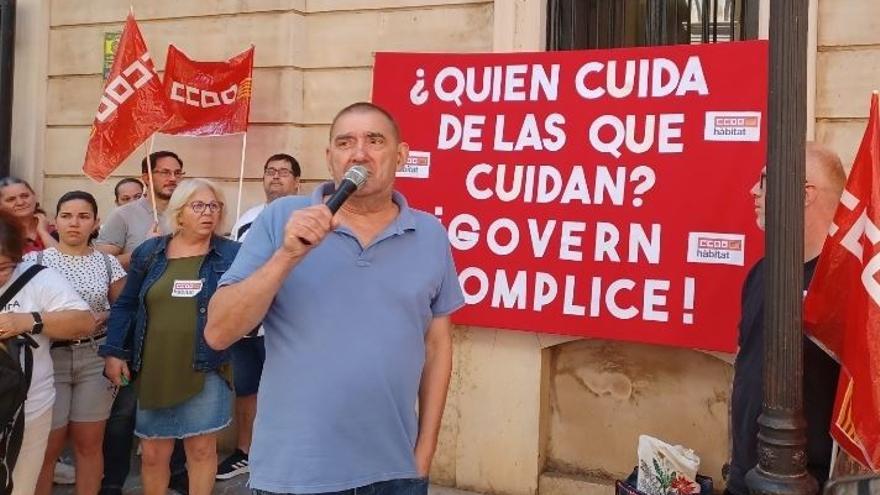 Protesta en solidaridad con las cuidadoras a domicilio de Ibiza