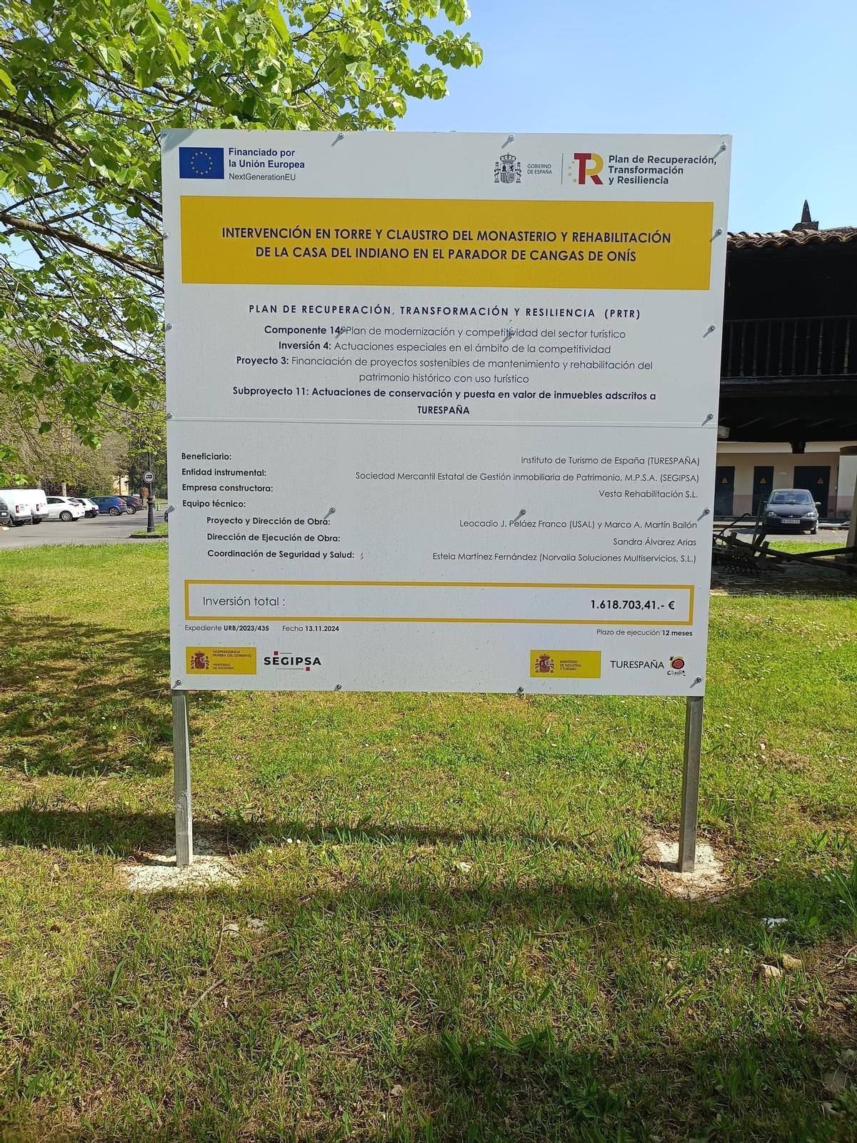 El cartel anunciador de la obra.