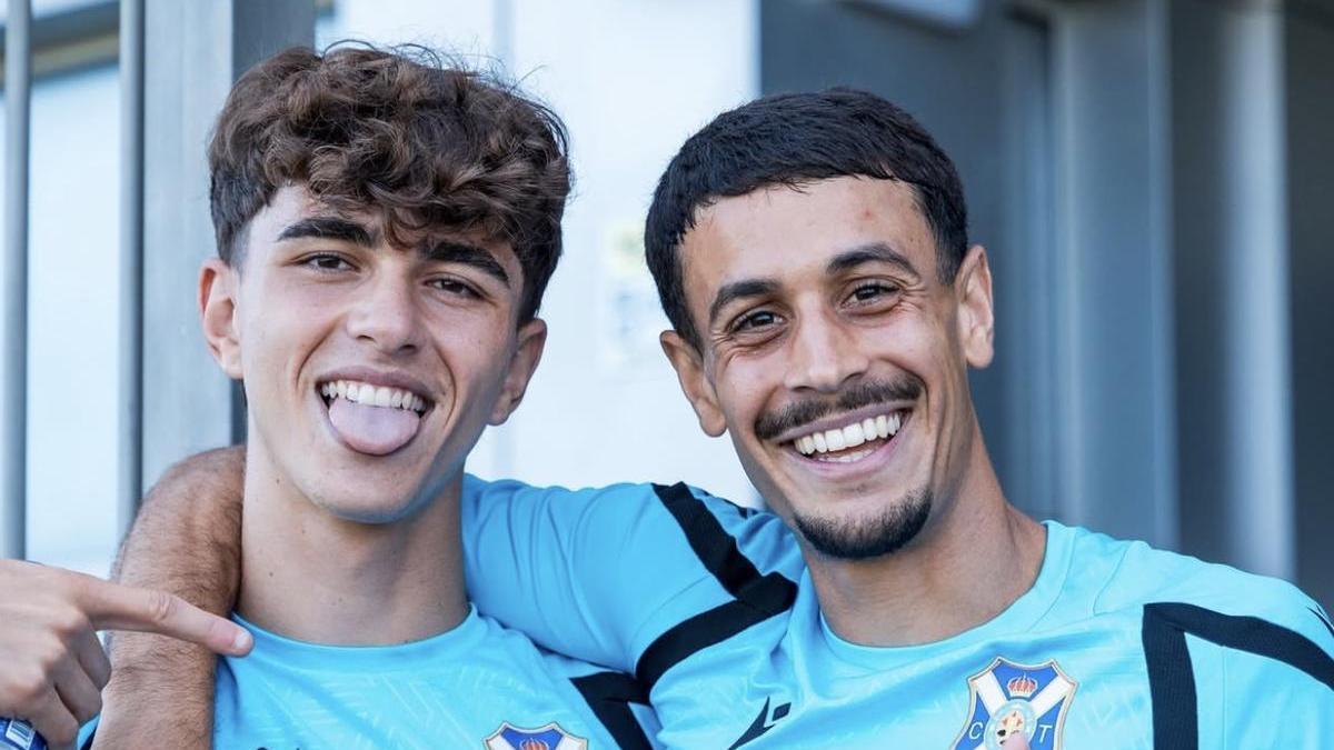 Dani Fernández, junto a David Rodríguez.