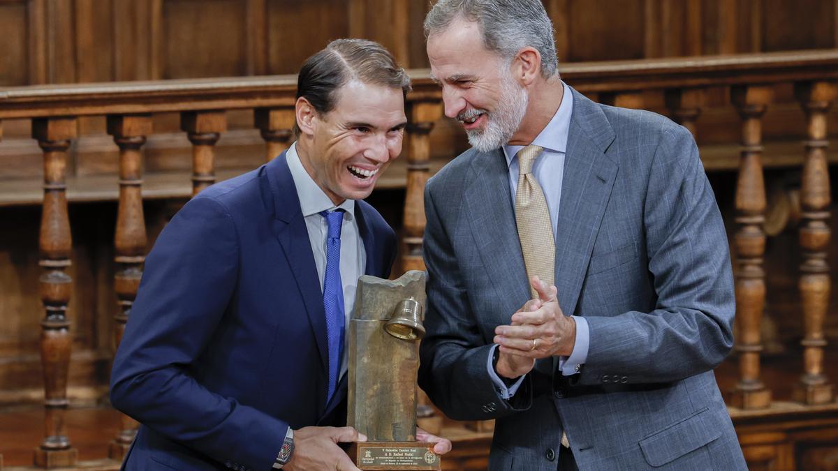 El Rey entrega el Premio Camino Real al tenista Rafael Nadal