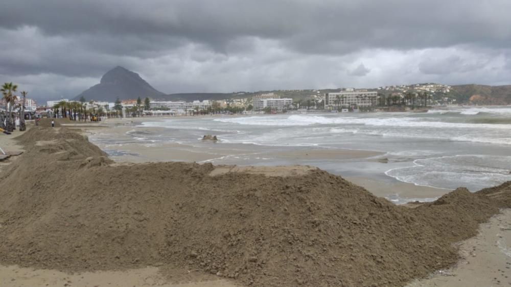 Efectos del temporal en La Marina