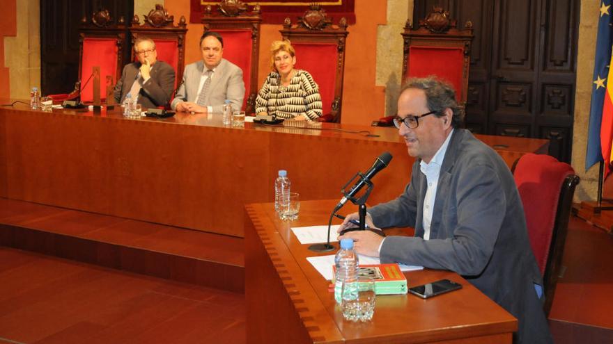 Quim Torra, durant l&#039;inici de l&#039;Any Planes a Manresa, el 2016.