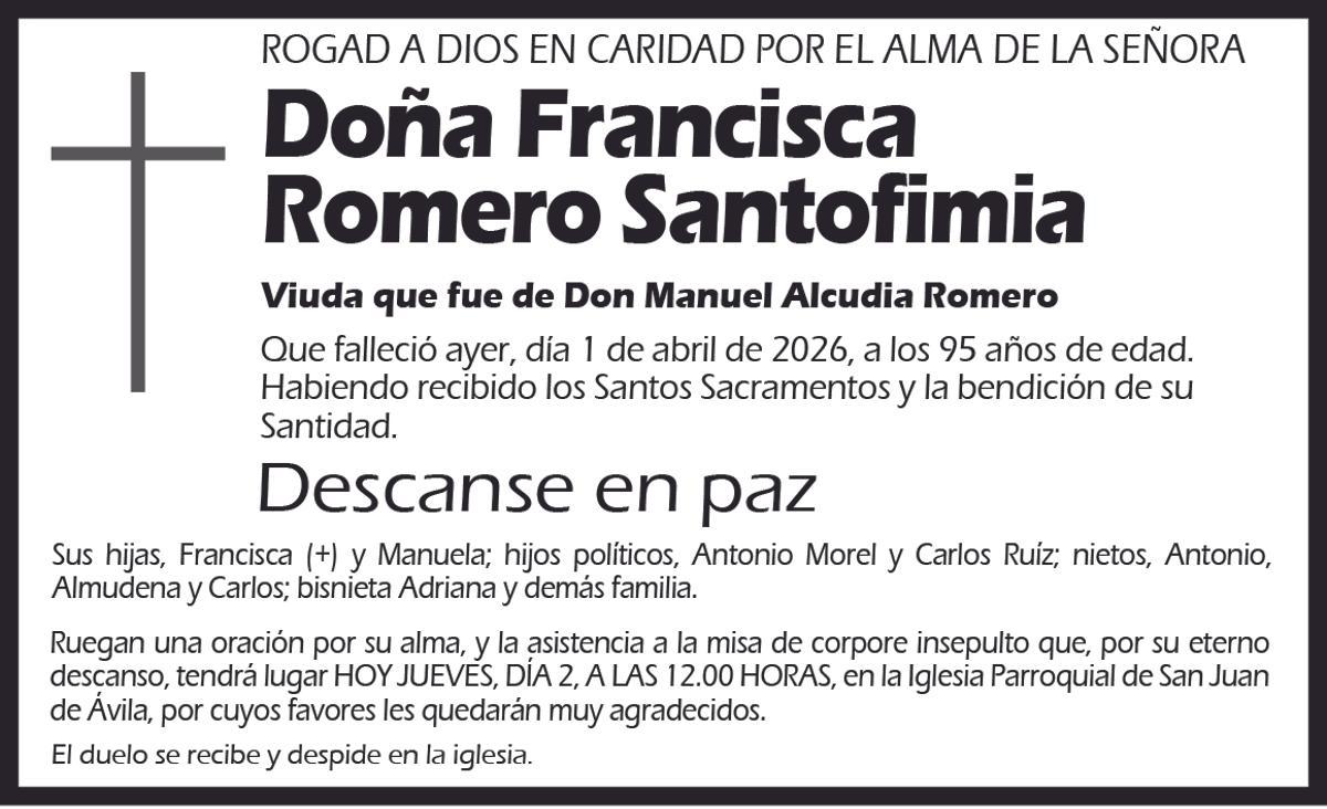 Francisca Romero Santofimia