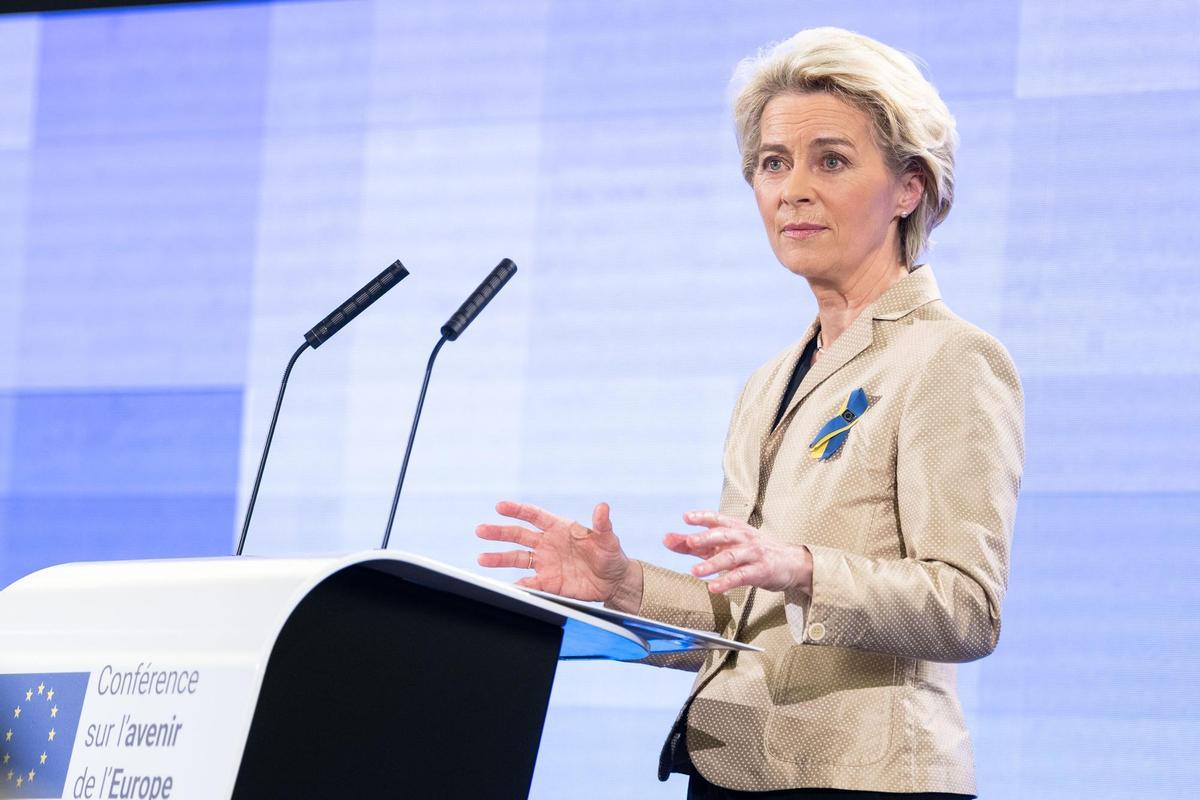 La presidenta de la Comisión Europea, Ursula von der Leyen