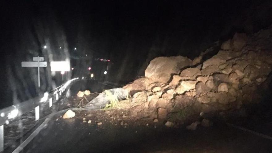 L&#039;esllavissada que ha tallat la carretera