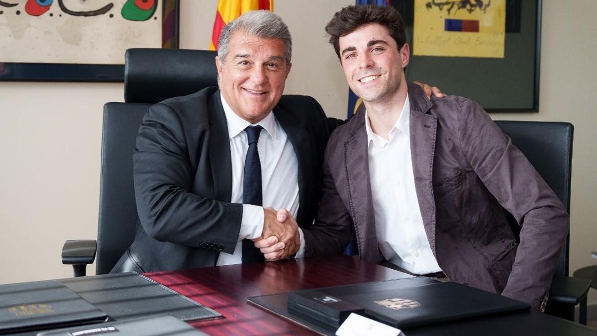 Joan Laporta, con Ignasi Alabart