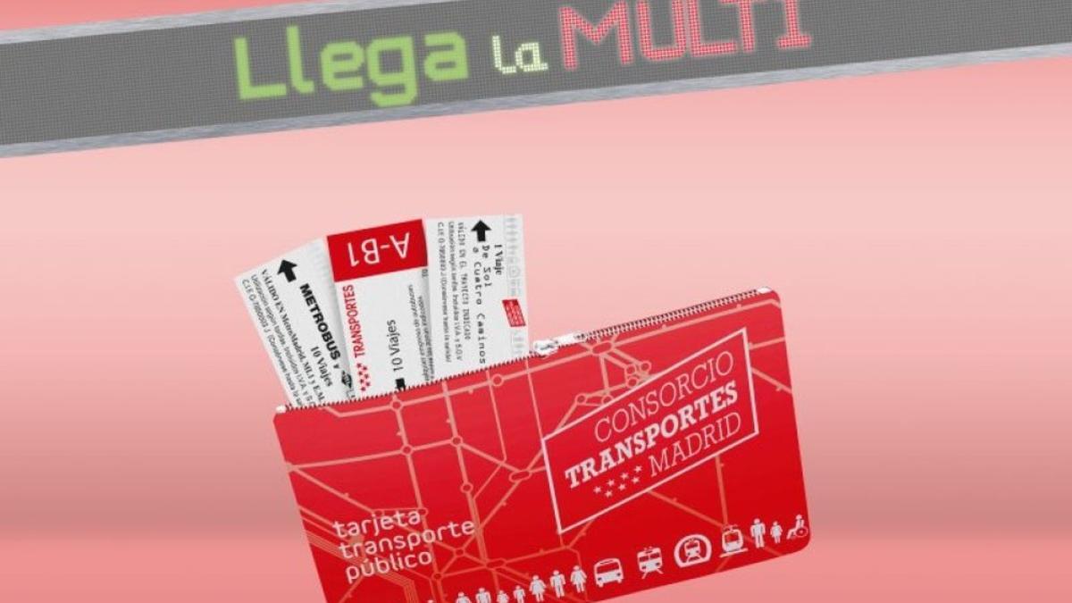 Las tarjetas Multi sustituye a los billetes