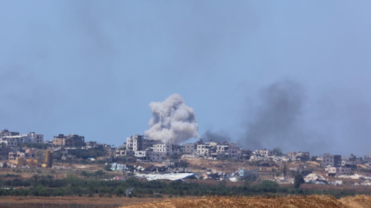 Explosiones en la Franja de Gaza.