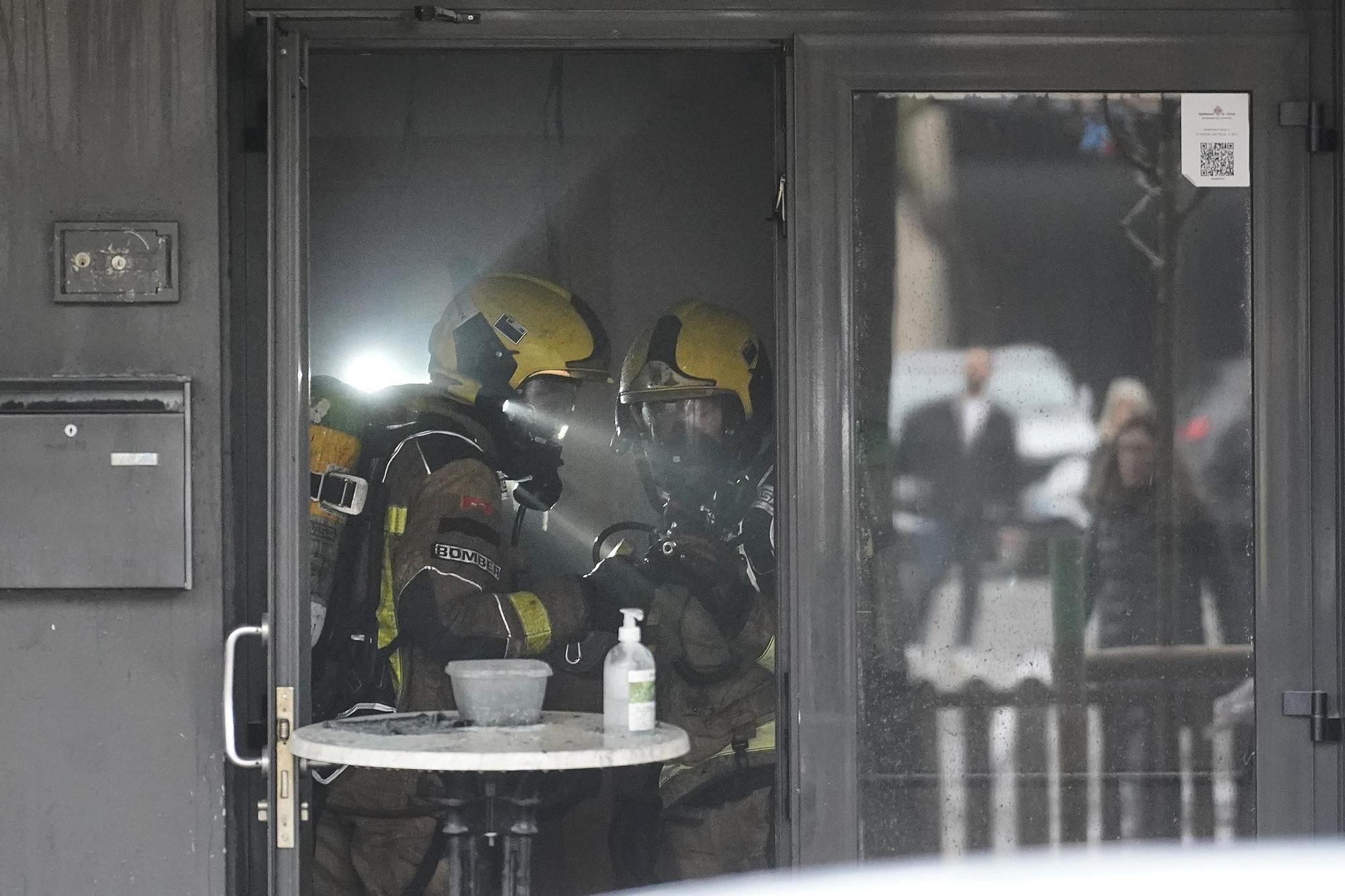 Incendi en un restaurant de Girona