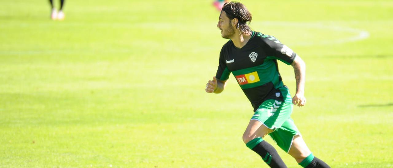 Juan Cruz, durante el encuentro del pasado sábado frente al Racing de Santander