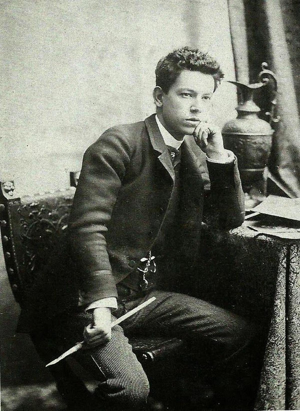 Joaquín Sorolla, de joven.