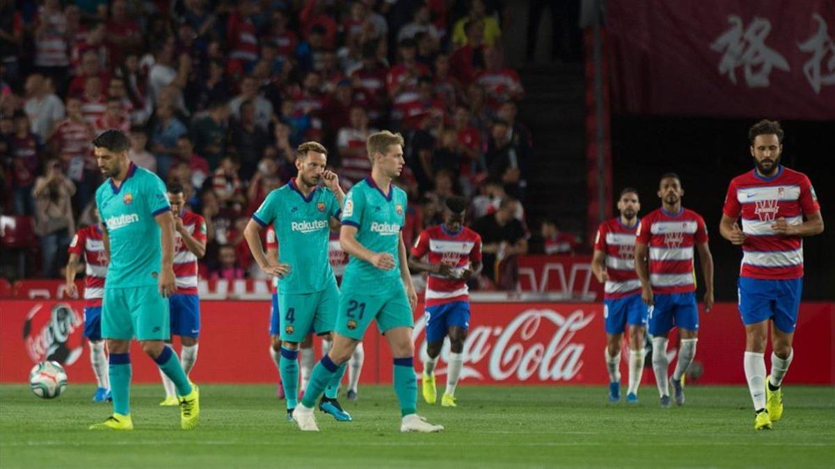 Los jugadores del Barça recibieron un jarro de agua fría muy pronto