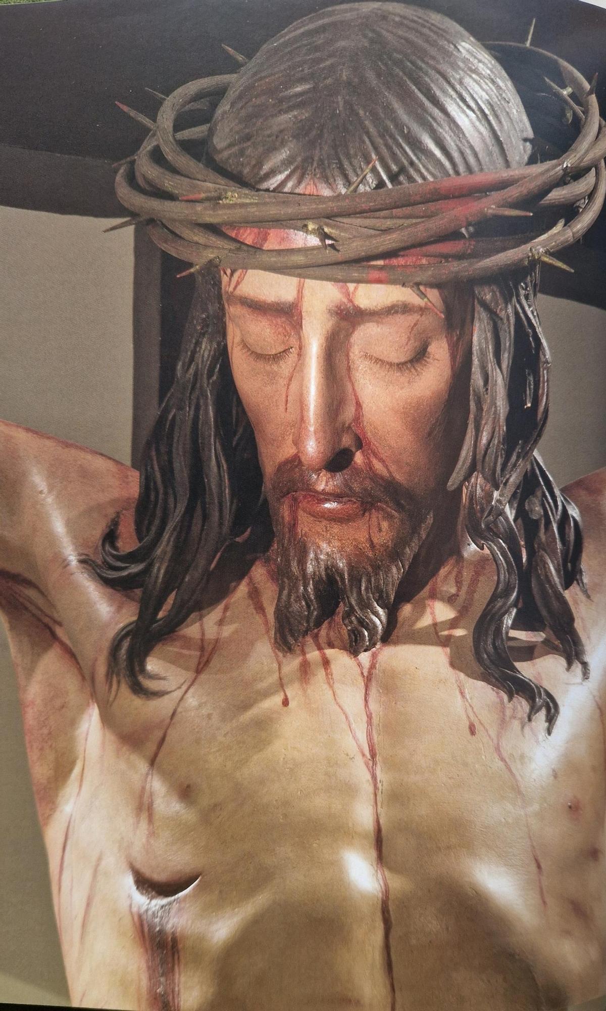 Detalle del Cristo del Perdón, Catedral de Málaga.