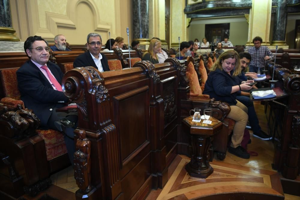 Pleno en el Concello de A Coruña: 9 de octubre de 2017